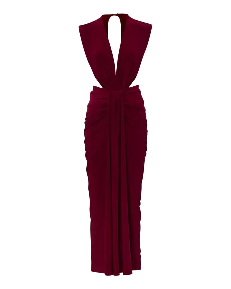 Baobab Collection Nia V-neck ruched maxi dress - Rot Rot