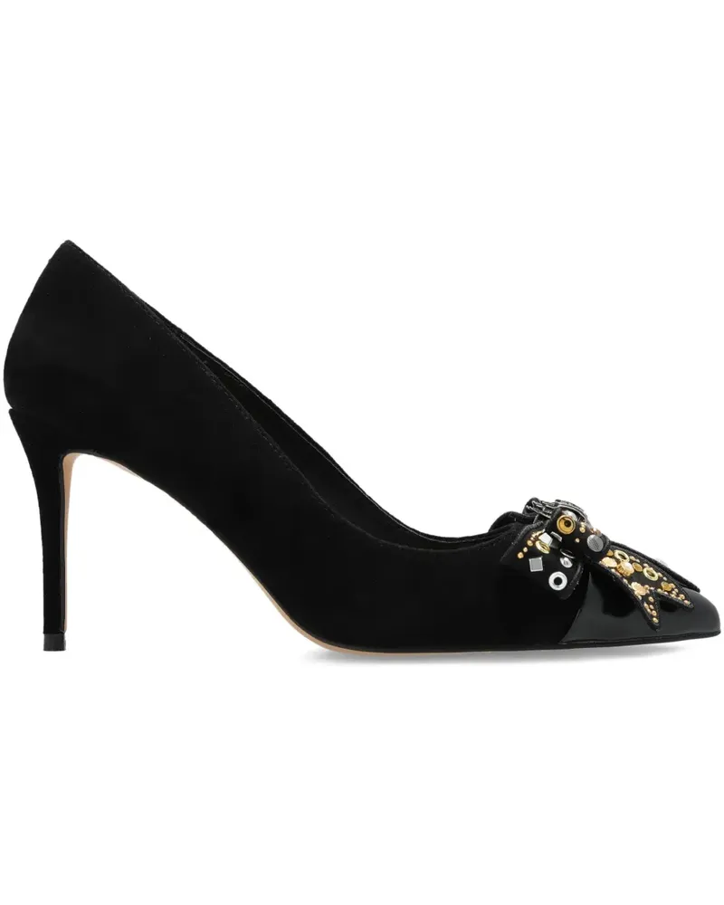 Kurt Geiger Belgravia Stiletto-Pumps mit Schleifendetail 90mm - Schwarz Schwarz