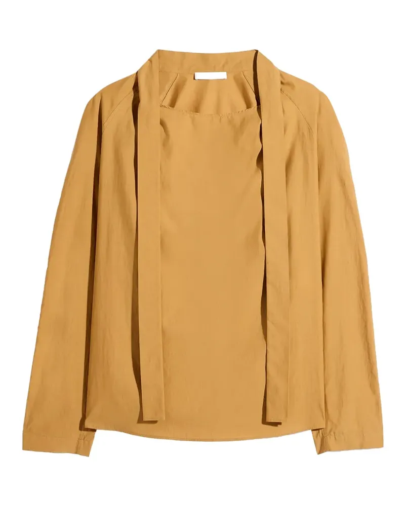 Christophe Lemaire Ascot tie-fastening blouse - Gelb Gelb