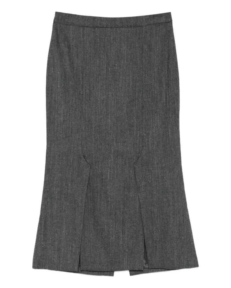 Seventy Ausgestellter Midirock - Grau Grau