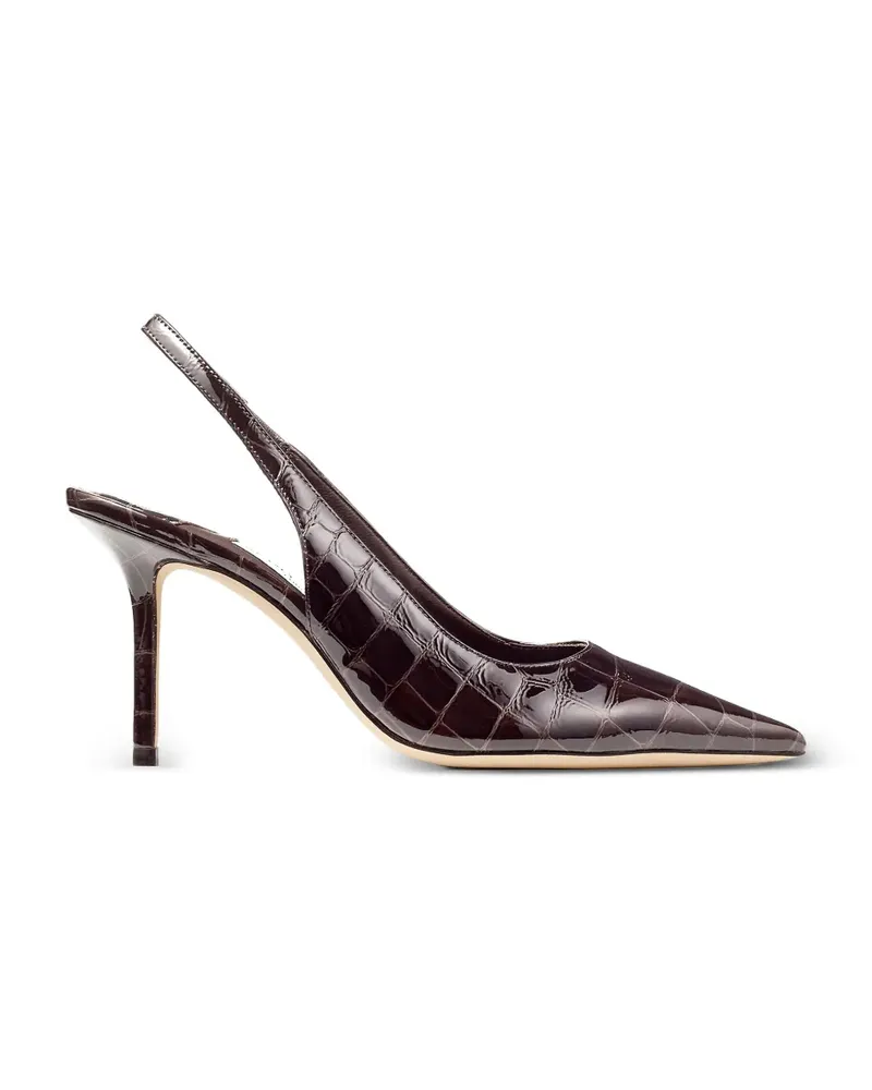 Jimmy Choo Spitze Love Slingback-Pumps mit Kroko-Effekt - Braun Braun