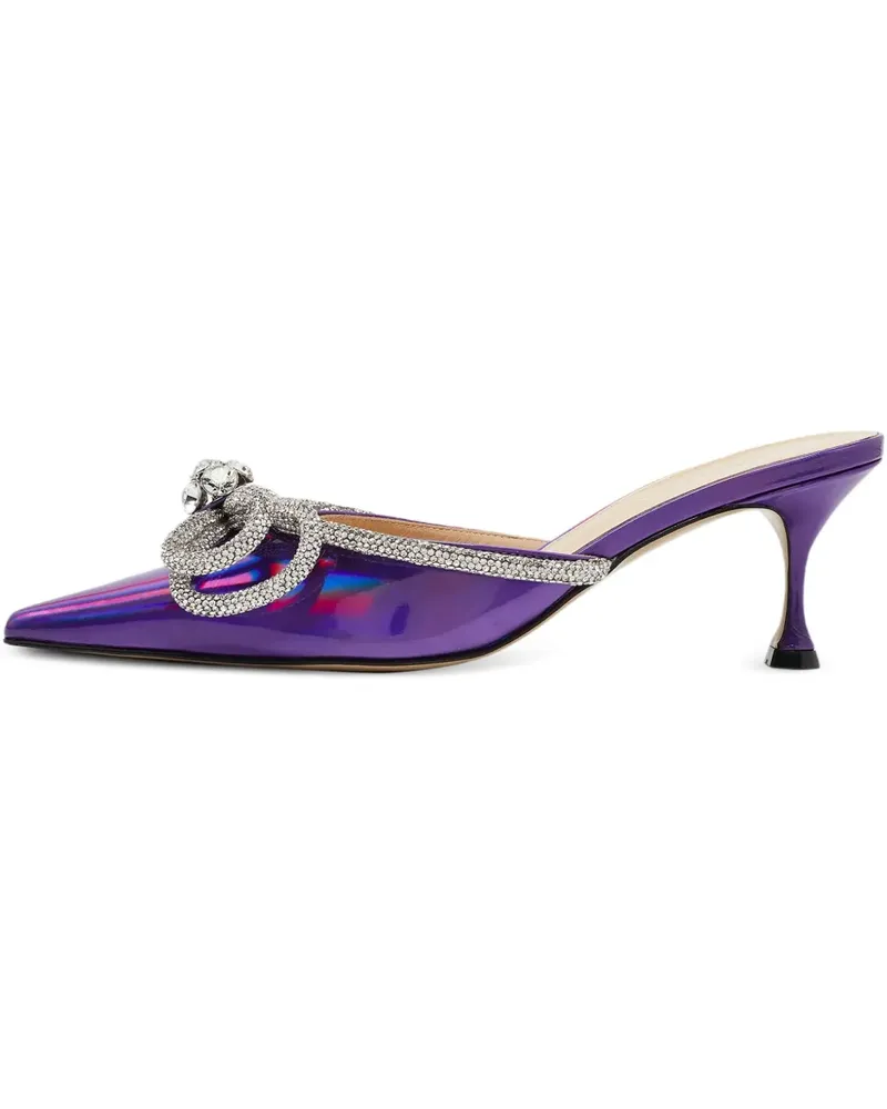Mach & Mach 2024 pre-owned Pumps mit Kristallschleife 65mm - Violett Violett