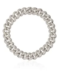 SHAY 18kt gold Essential diamond link bracelet Silber