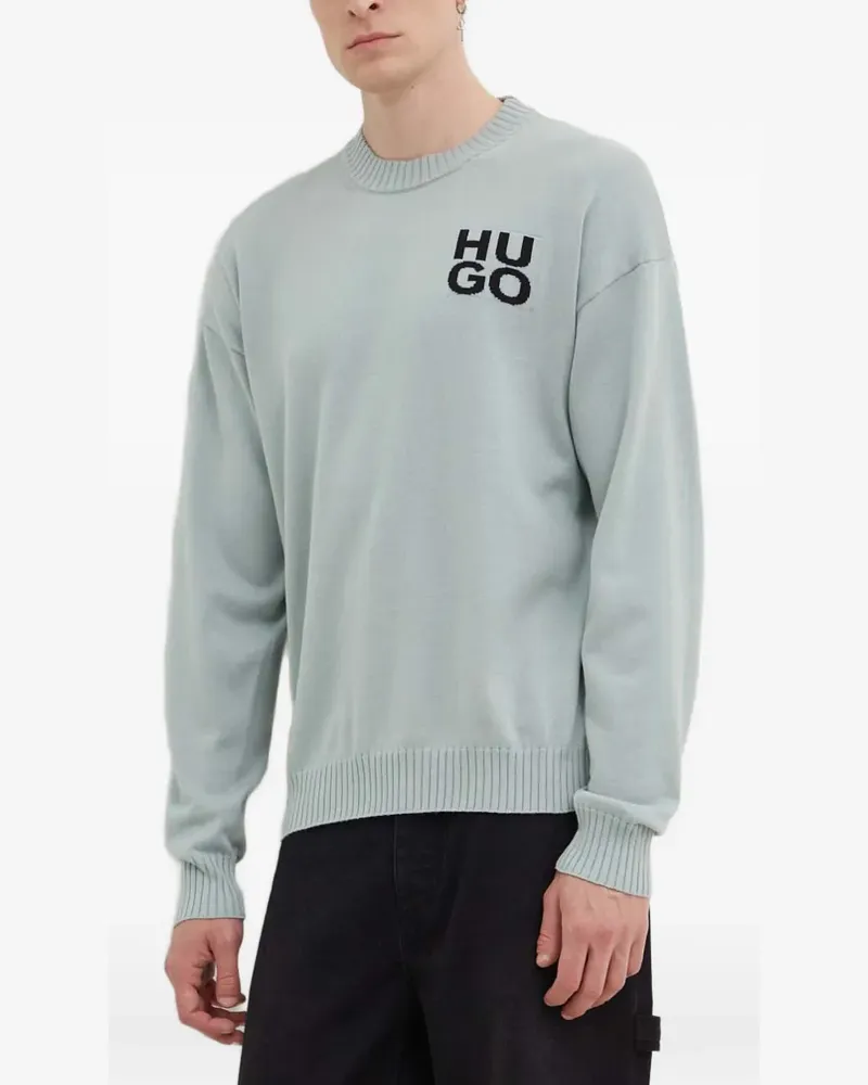 HUGO BOSS Pullover mit Logo - Blau Blau