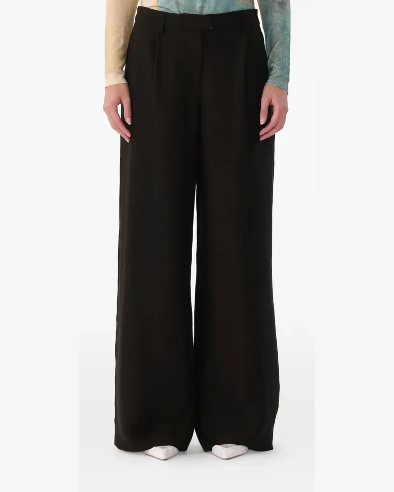 Jason Wu twill straight-leg trousers - Schwarz Schwarz