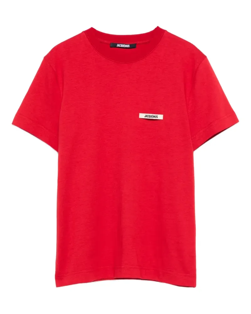 Jacquemus Le T-Shirt Gros Grain T-Shirt - Rot Rot
