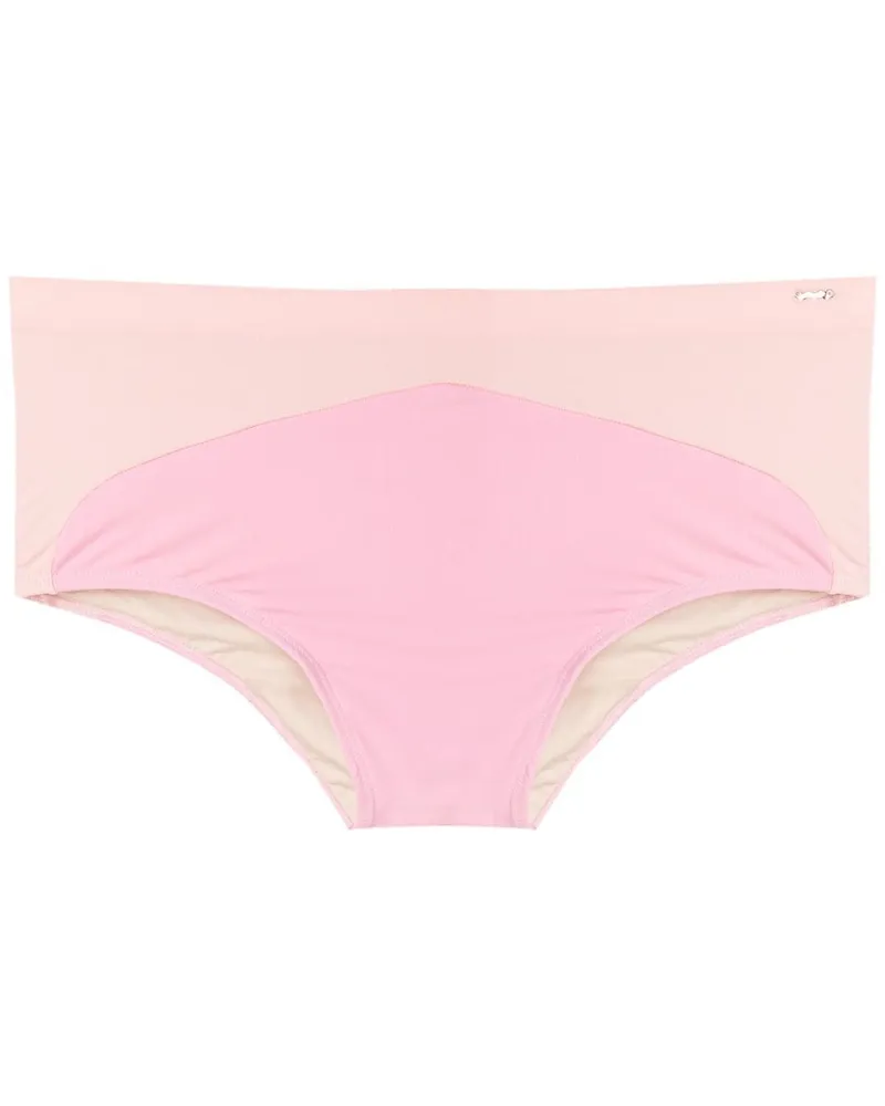 Amir Slama Badehose mit Kontrasteinsatz - Rosa Rosa