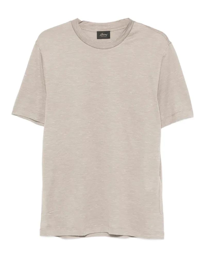Brioni textureD T-shirt - Grau Grau