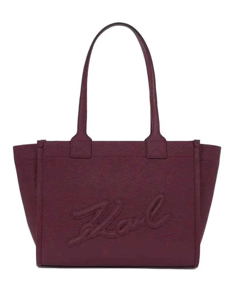 Karl Lagerfeld embossed logo Tote Bag - Violett Violett