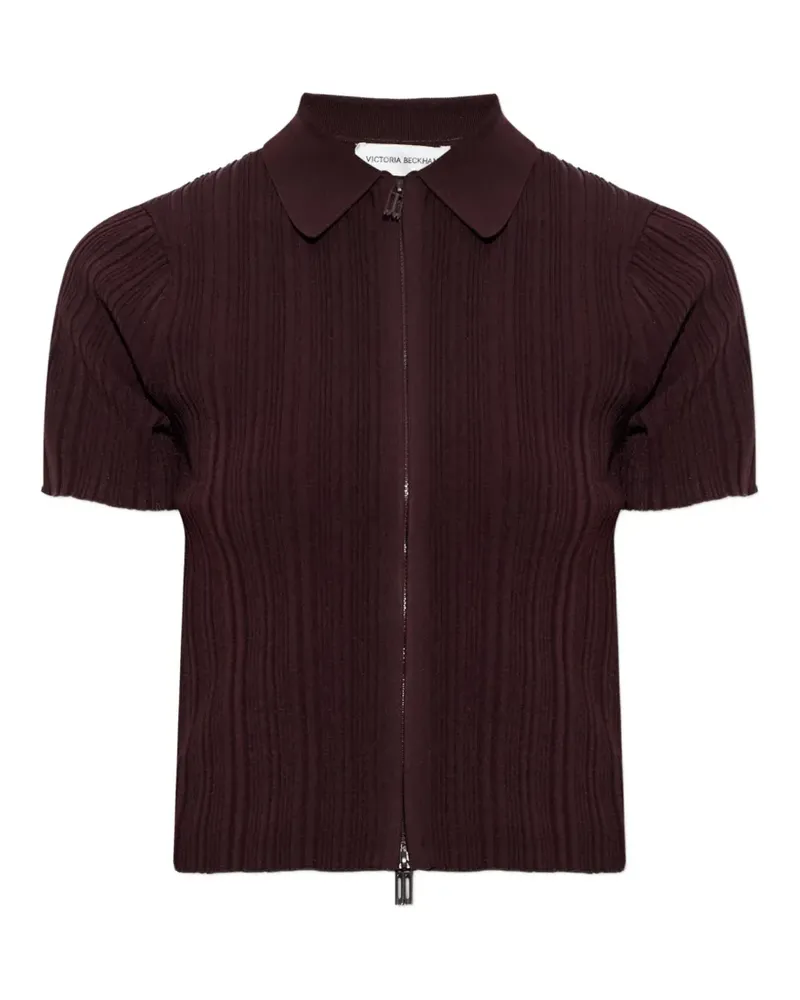 Victoria Beckham Gerippter Cardigan - Braun Braun