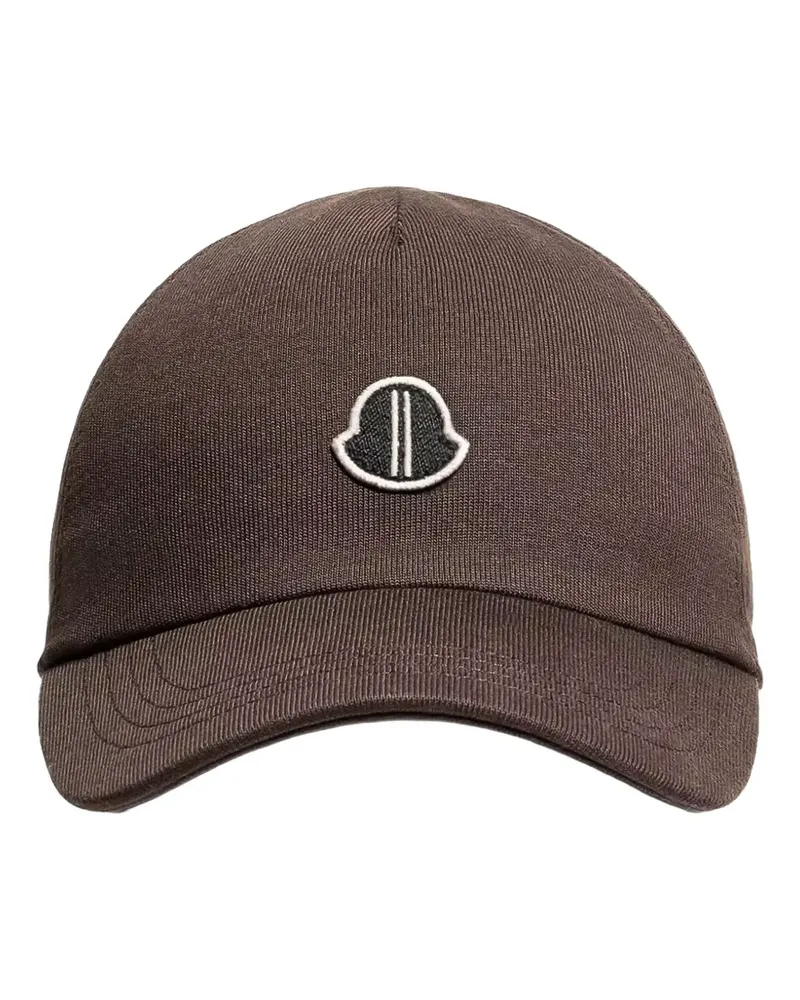Rick Owens x Moncler Baseballkappe mit Logo-Patch - Braun Braun