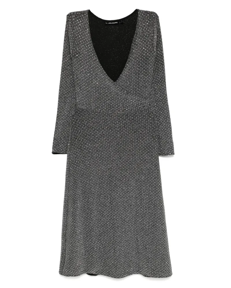 Karl Lagerfeld Jerseykleid mit Strass - Silber Silber