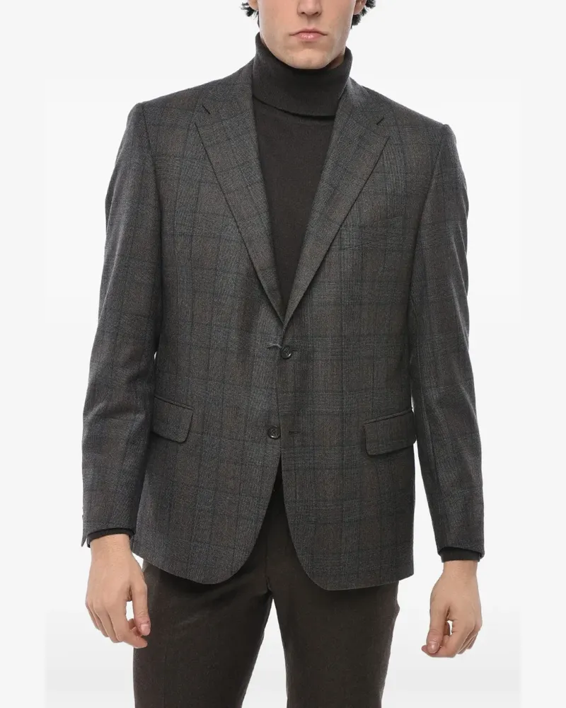 Corneliani Nino Danieli Blazer mit Karomuster - Braun Braun