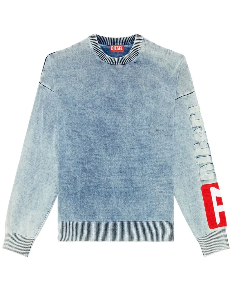 Diesel K-Zeros Sweatshirt aus Jersey Blau