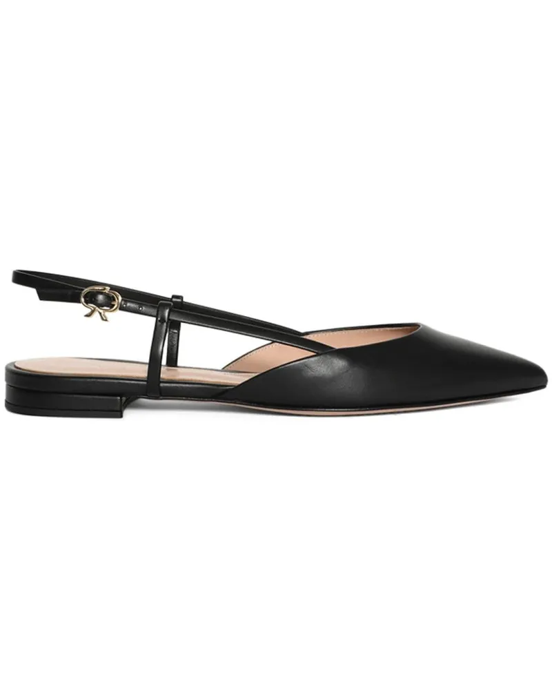 Gianvito Rossi Ascent Ballerinas - Schwarz Schwarz