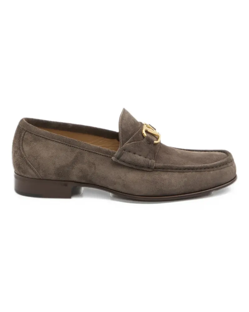 Valentino Garavani suede loafers - Grau Grau