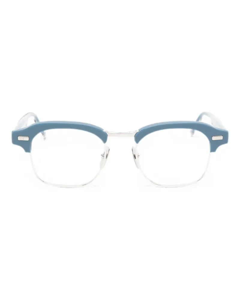 Thom Browne browline-frame glasses - Blau Blau