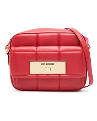 Moschino Gesteppte Tasche mit Finish Rot