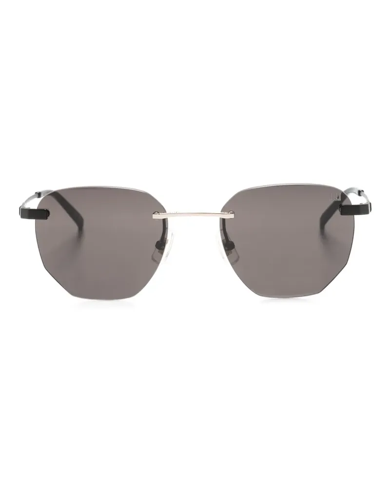 Dunhill Sonnenbrille mit geometrischem Gestell - Schwarz Schwarz