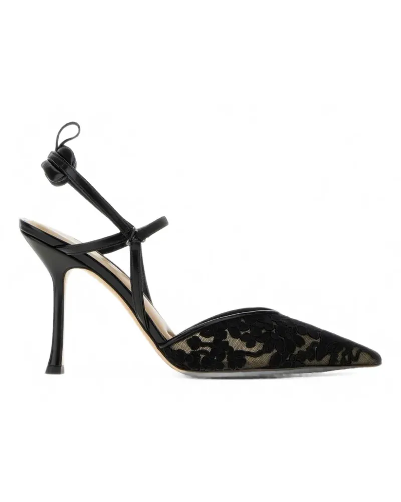 Fendi Very Colibrì lace-detail slingback pumps - Schwarz Schwarz