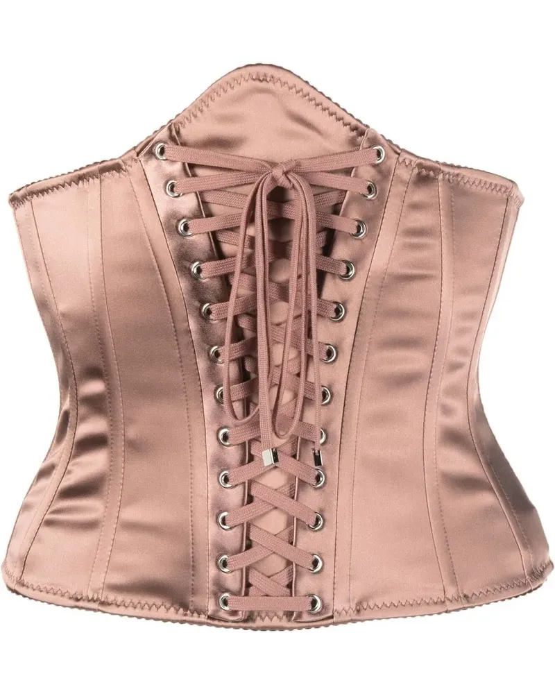 Dolce & Gabbana Korsett mit Schnürung - Nude Nude