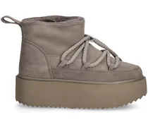 Stiefel aus Wildleder - Grau