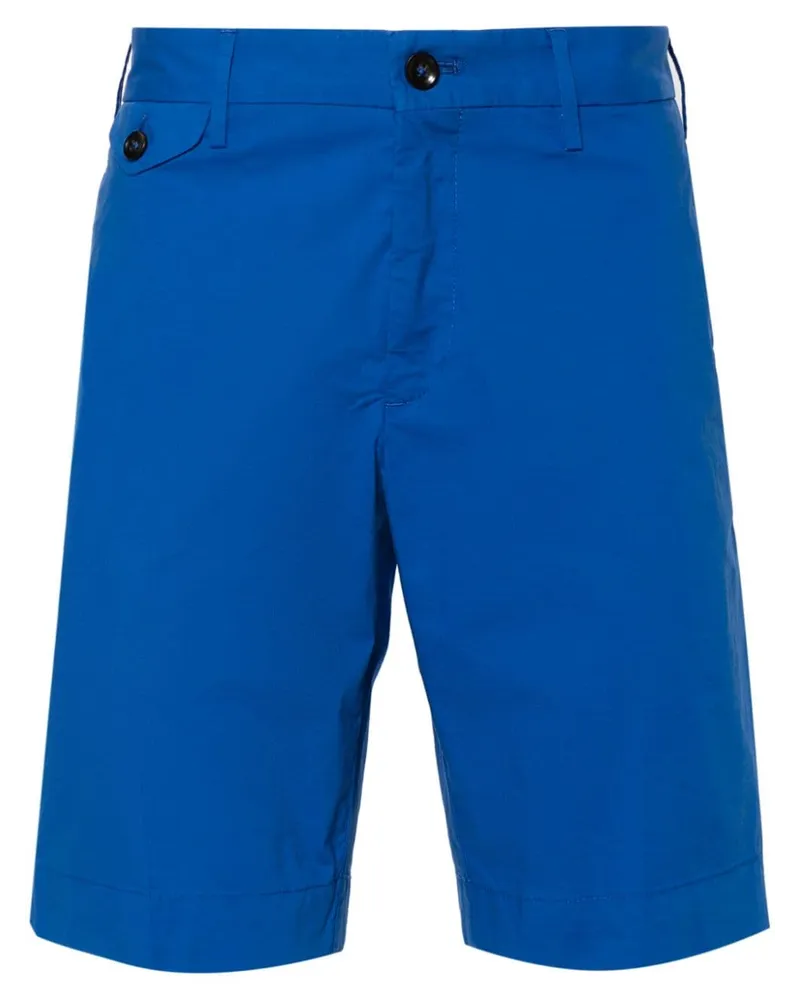 Incotex Halbhohe Chino-Shorts Blau