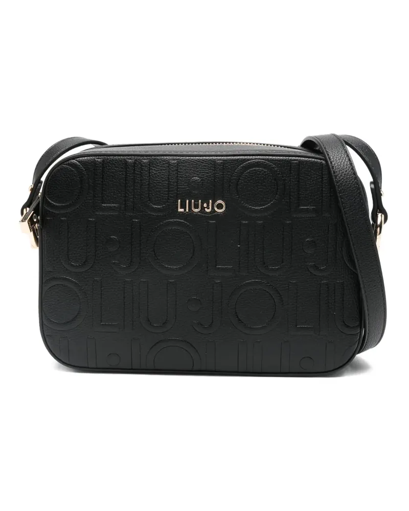 Liu Jo Umhängetasche mit Logo-Schild - Schwarz Schwarz