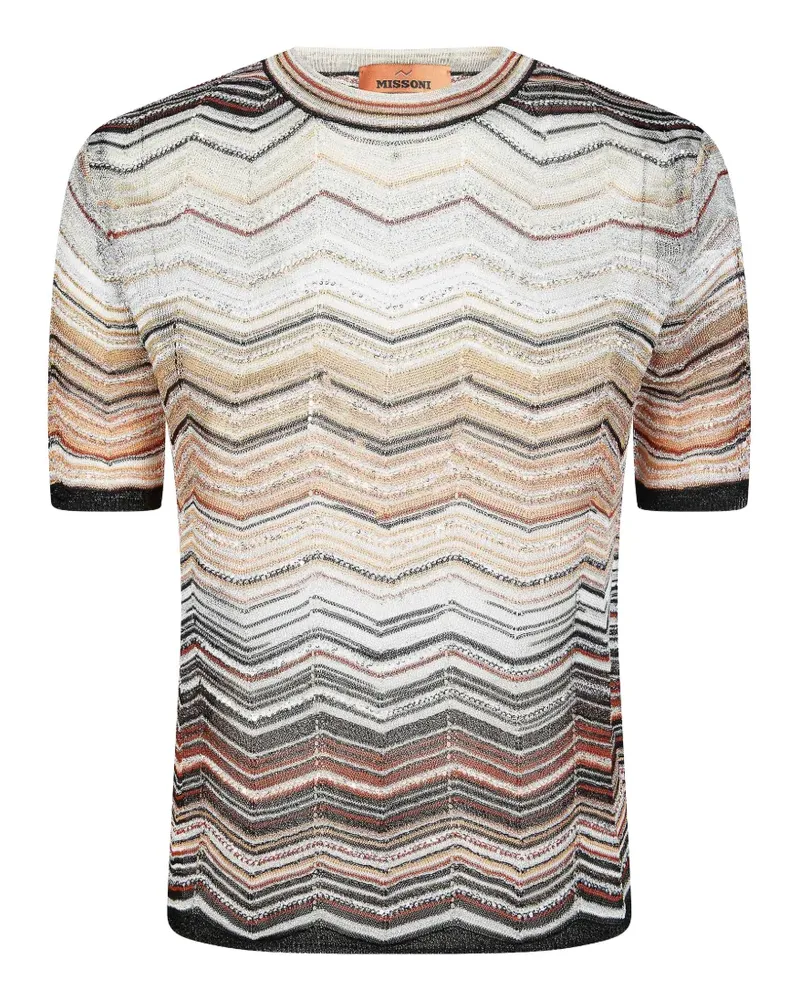 Missoni short-sleeve crew-neck T-shirt - Weiß Weiß
