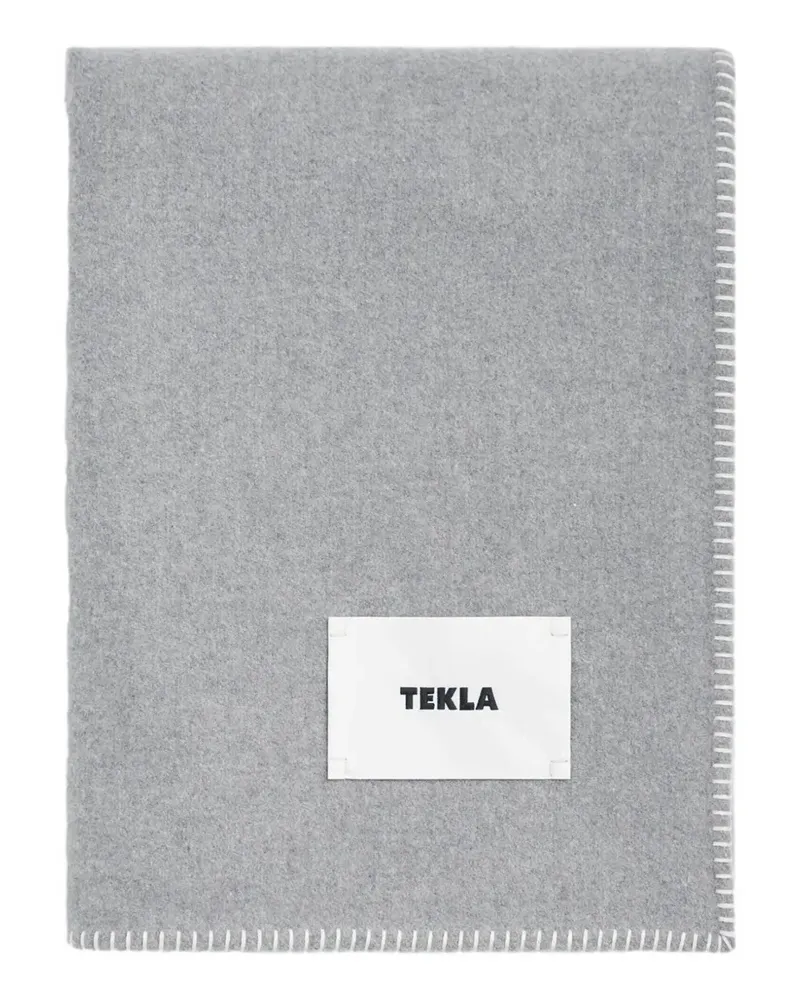 TEKLA Decke aus Lammwolle - Grau Grau