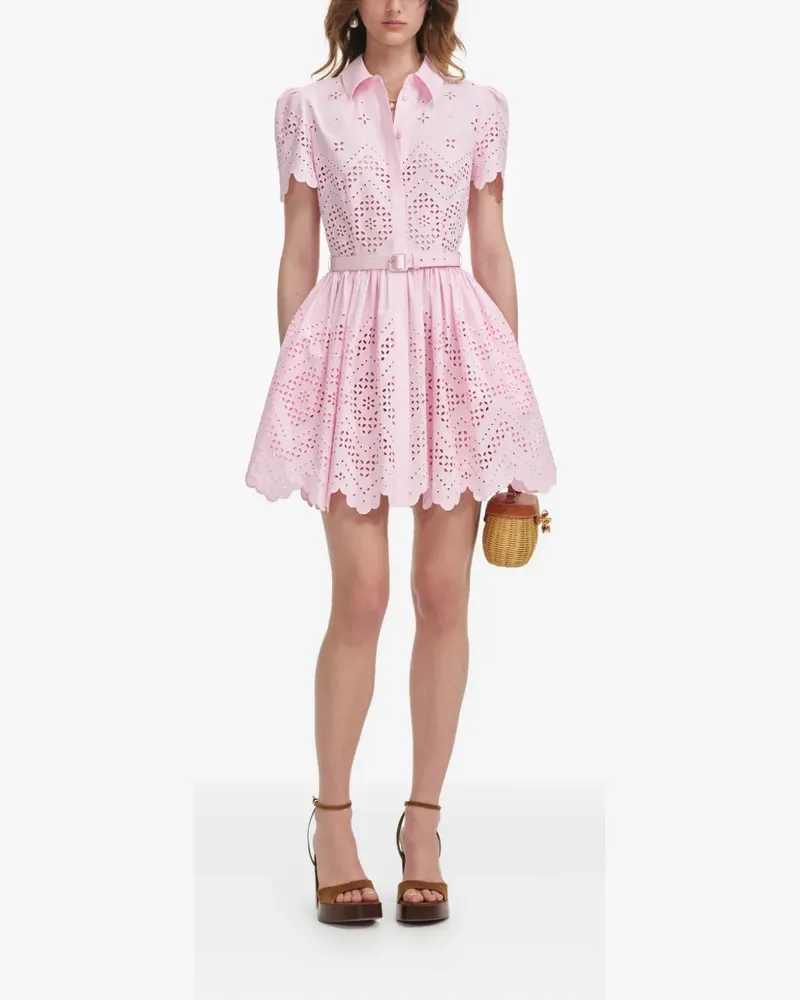 Self-Portrait Klassisches Kleid - Rosa Rosa