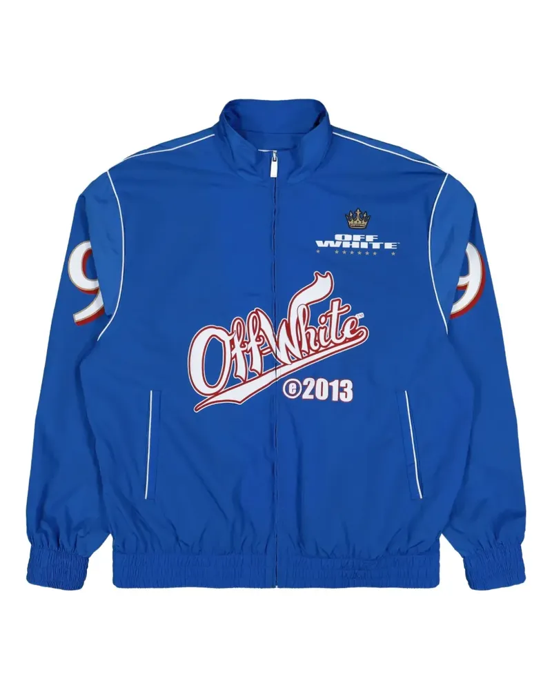 OFF-WHITE Sportjacke mit grafischem Detail - Blau Blau
