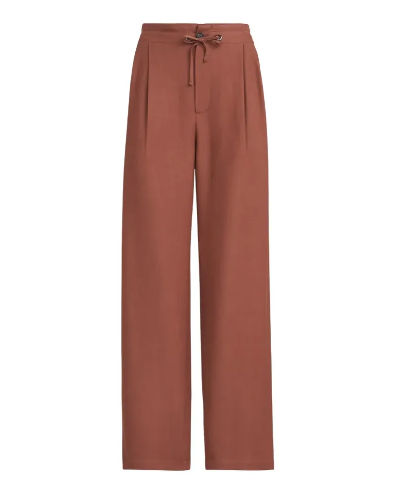 Brunello Cucinelli fluid twill tailored trousers - Orange Orange