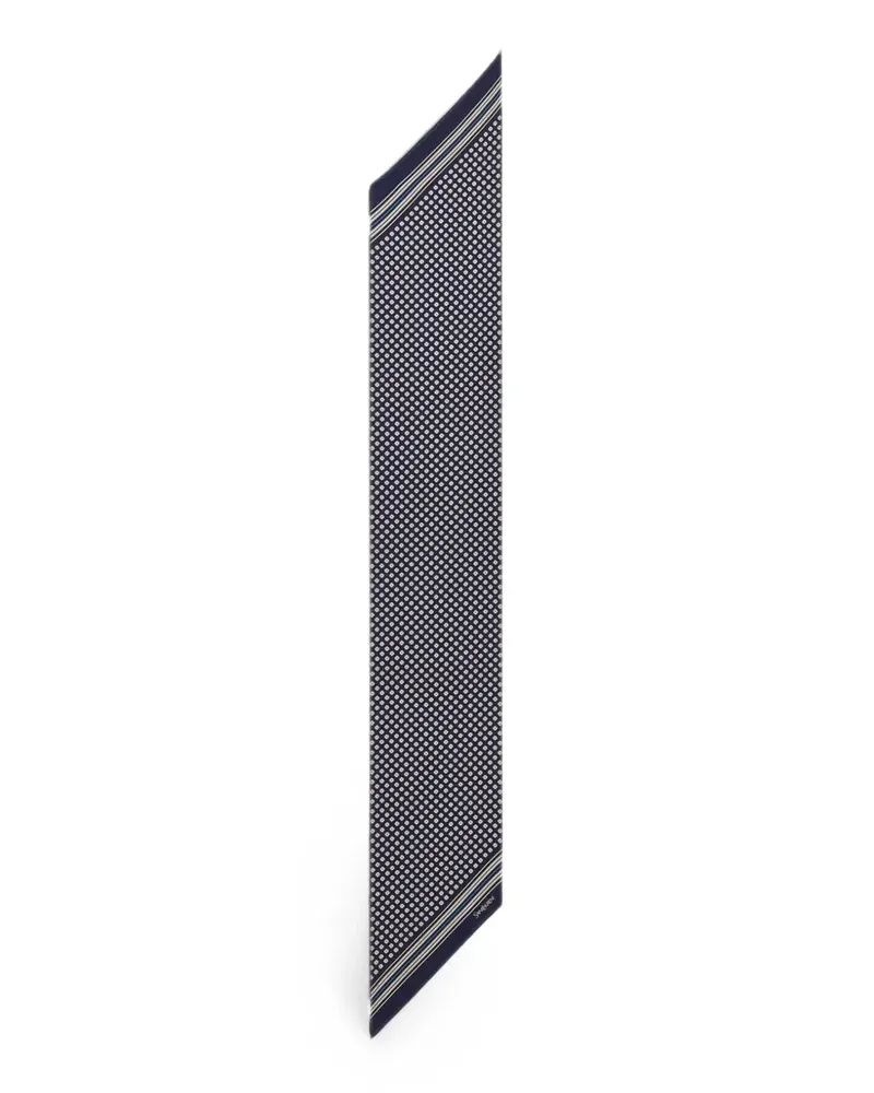 Saint Laurent Lavallière Schal aus Seidentwill - Blau Blau