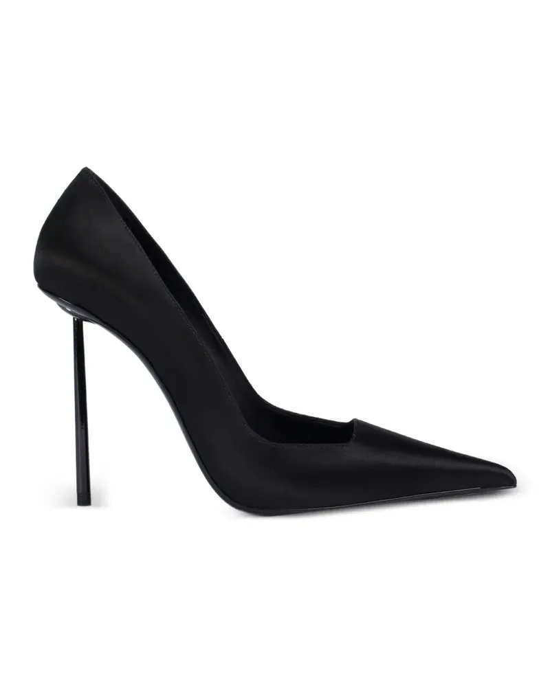 Le Silla Amelia Pumps aus Satin - Schwarz Schwarz