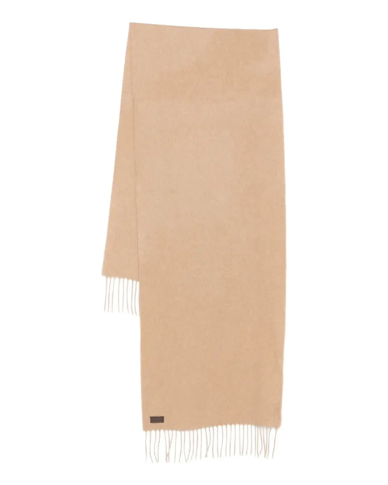 Canali Schal mit Fransen - Nude Nude