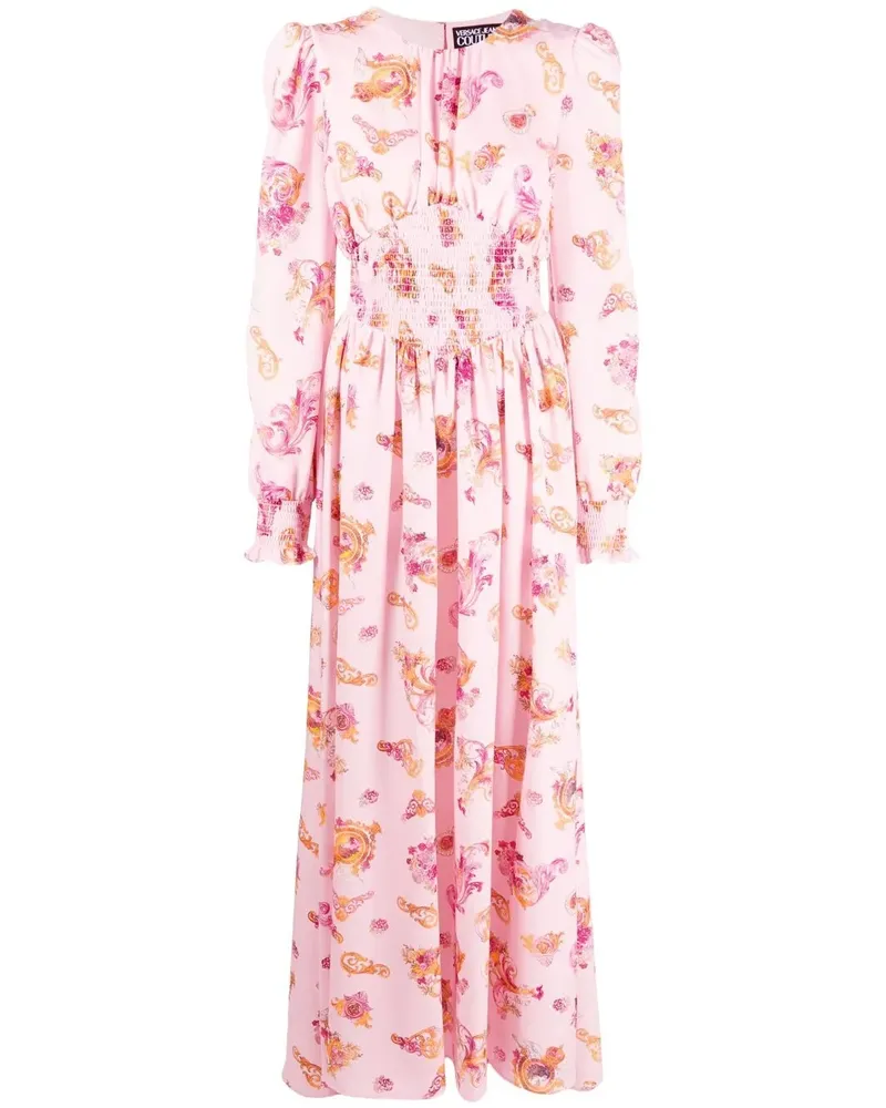 Versace Jeans Kleid mit kurzen Ärmeln - Rosa Rosa