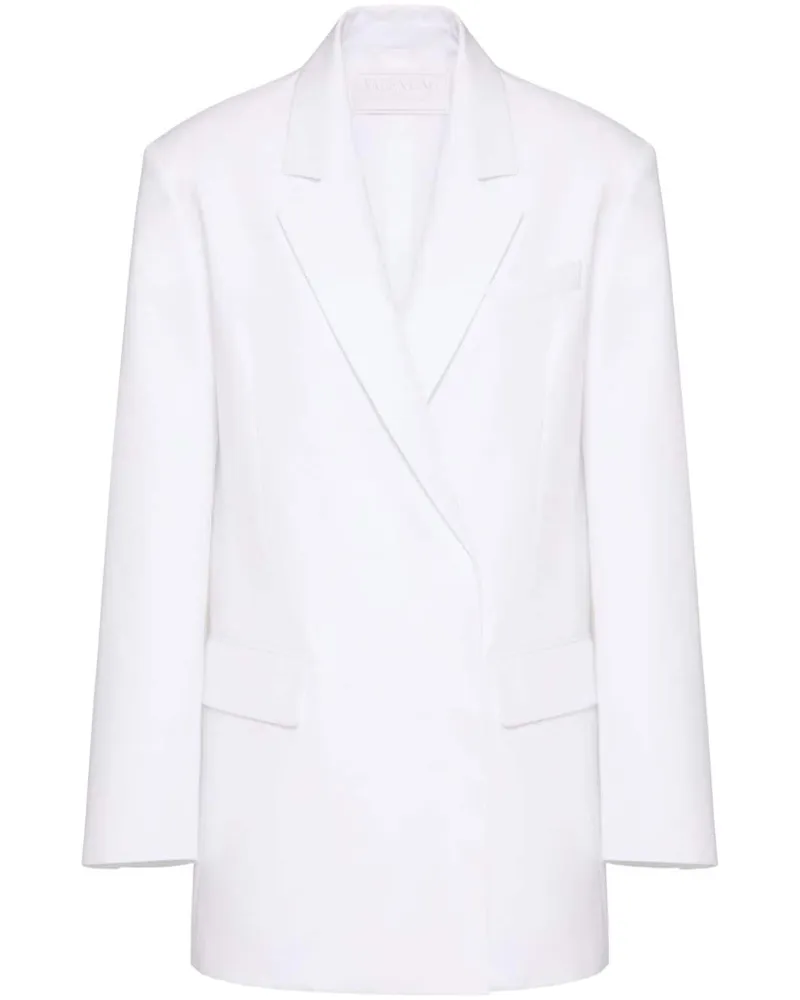 Valentino Garavani Compact Popeline-Blazer - Weiß Weiß