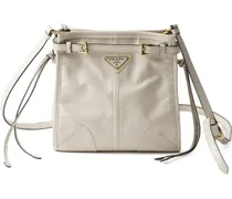 Bonnie leather mini shoulder bag - Weiß