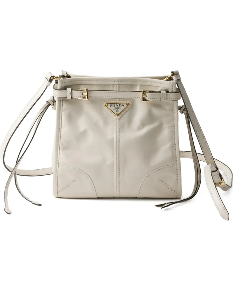 Prada Bonnie leather mini shoulder bag - Weiß Weiß