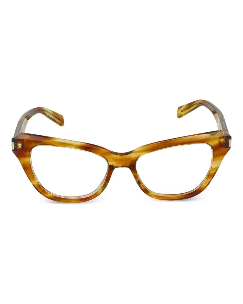 Saint Laurent cat-eye frame glasses - Braun Braun