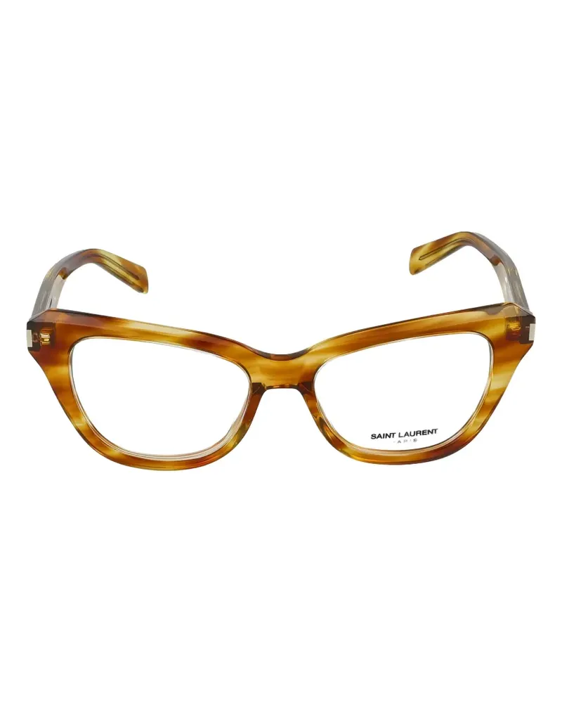 Saint Laurent cat-eye frame glasses - Braun Braun