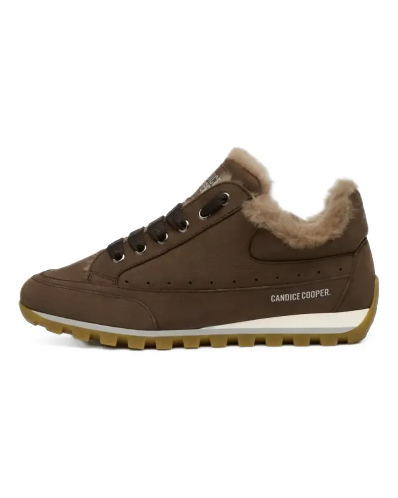 Candice Cooper Runlo Track Sneakers mit Shearling - Braun Braun