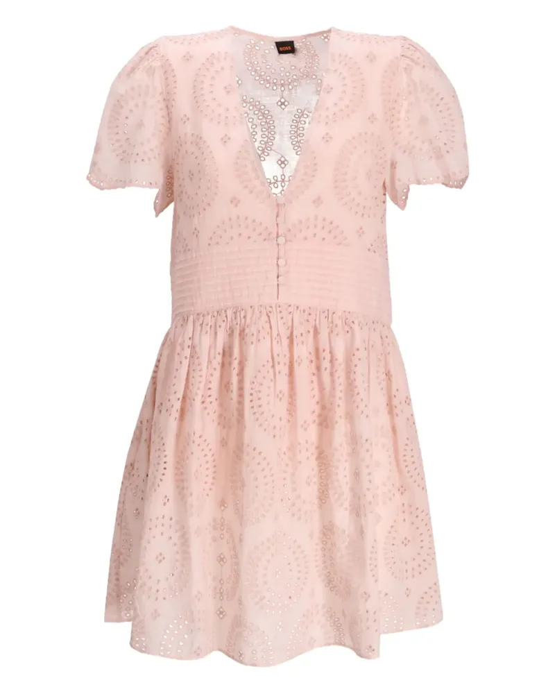 HUGO BOSS Besticktes Kleid - Rosa Rosa