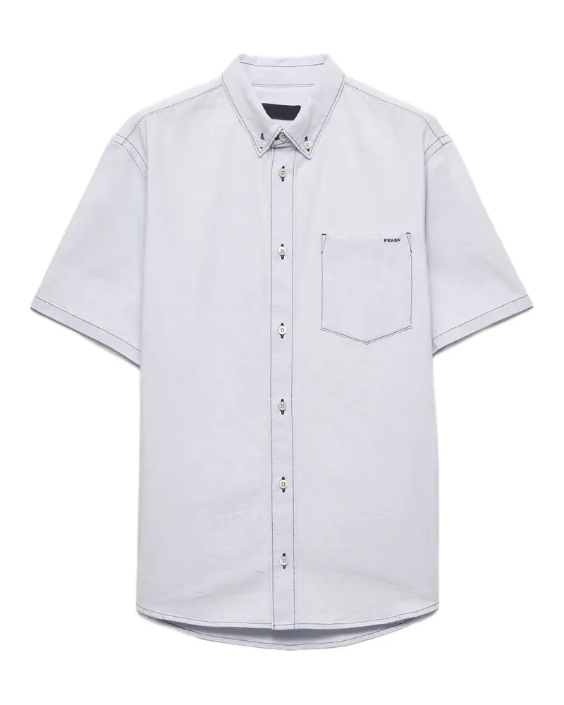 Prada Hemd aus Chambray - Blau Blau
