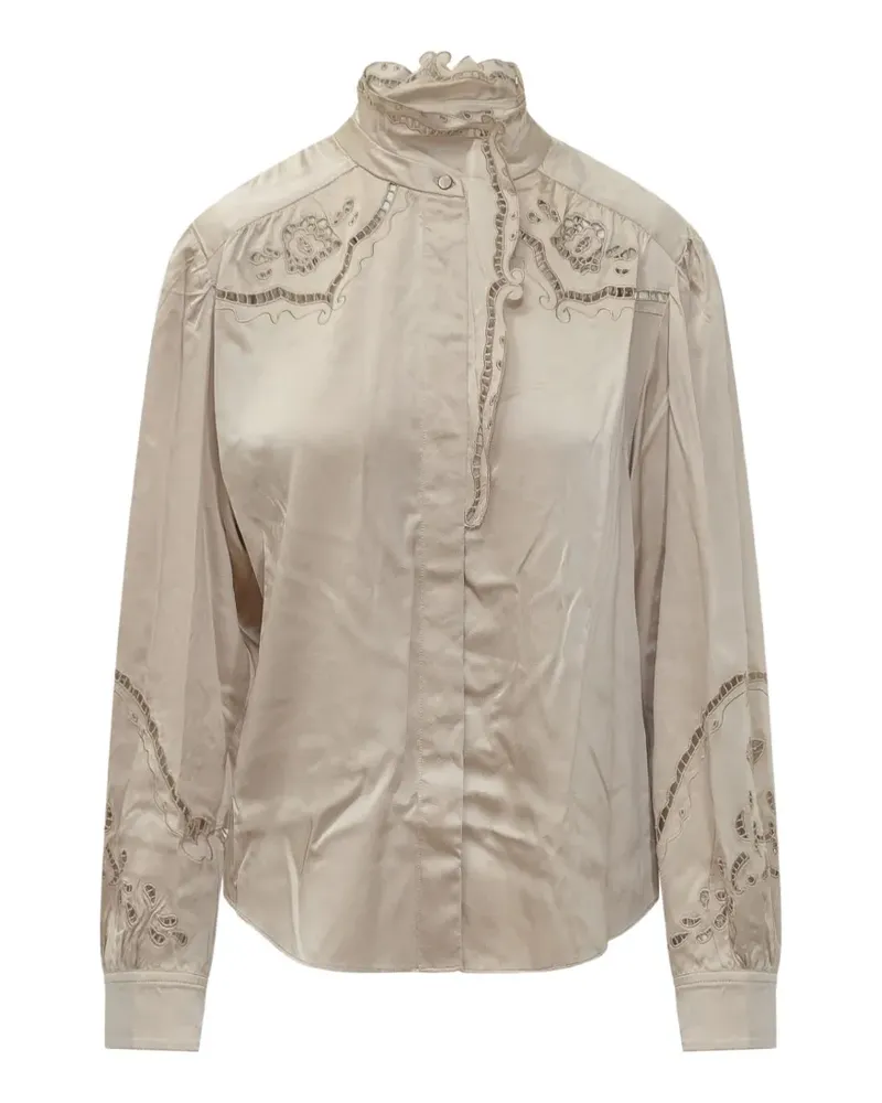 Isabel Marant Ejali silk blouse - Nude Nude