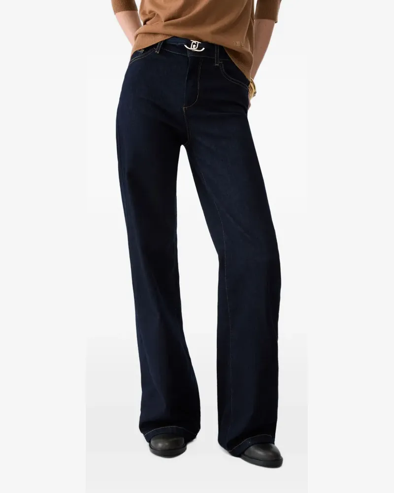 Liu Jo Schlagjeans mit Gürtel - Schwarz Schwarz