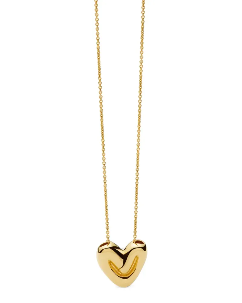 Missoma Puffy Heart Halskette mit Anhänger - Gold Gold