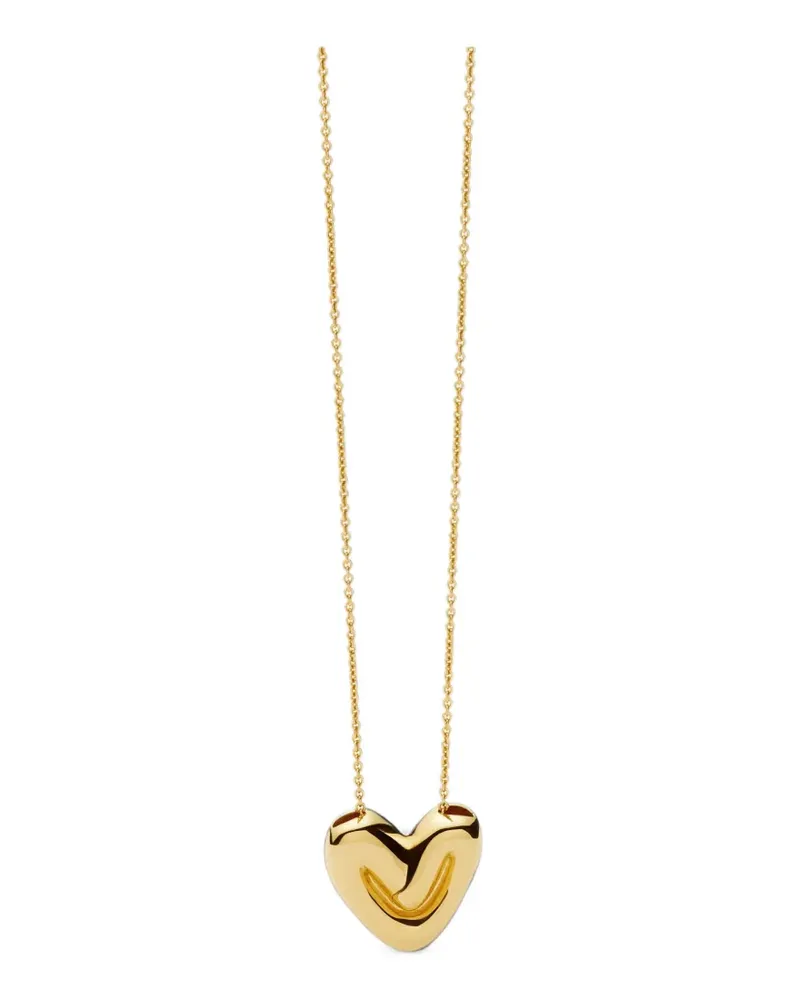 Missoma Puffy Heart Halskette mit Anhänger - Gold Gold