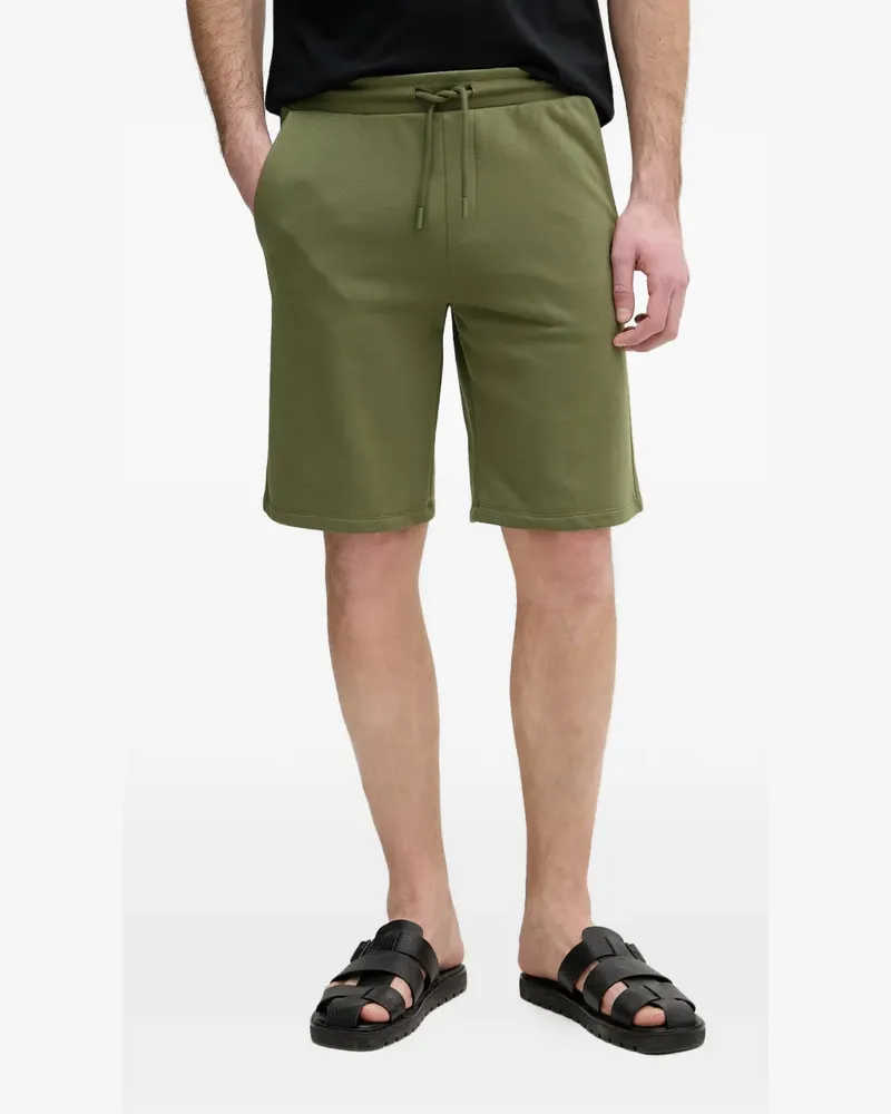 Karl Lagerfeld logo-embroidered drawstring shorts - Grün Grün